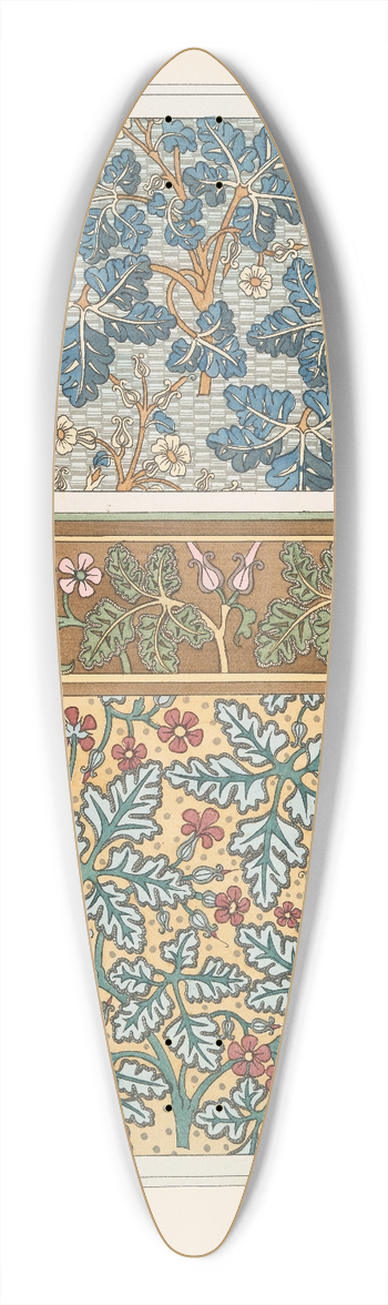 Maurice Pillard Verneuil - Geranium sauvage 2 39.3 inch art pintail longboard deck