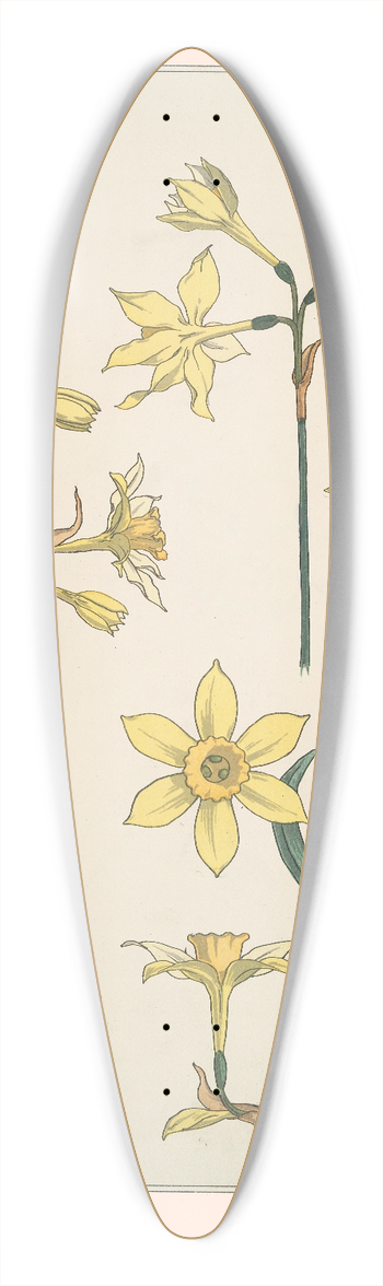 Maurice Pillard Verneuil - Jonquille 39.3 inch art pintail longboard deck