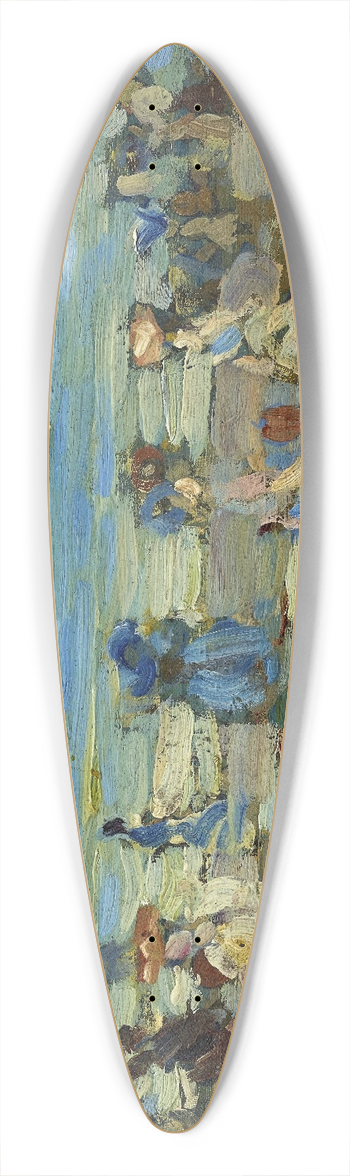 Maurice Prendergast - Beach Scene 39.3 inch art pintail longboard deck
