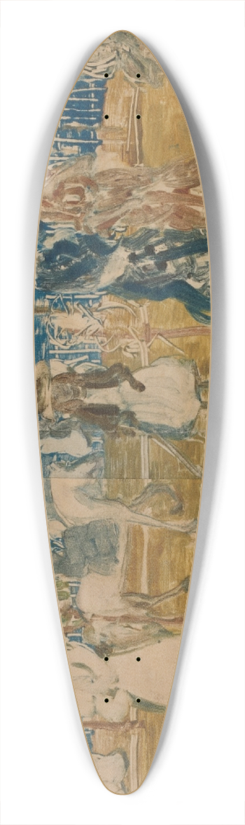 Maurice Prendergast - City Point 39.3 inch art pintail longboard deck
