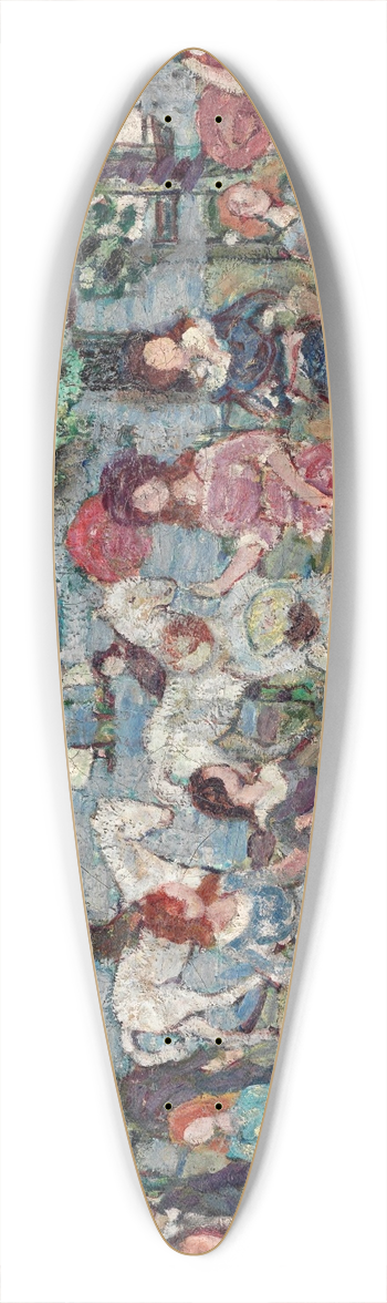 Maurice Prendergast - Landscape With Figures 39.3 inch art pintail longboard deck