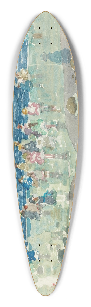 Maurice Prendergast - Low Tide 39.3 inch art pintail longboard deck