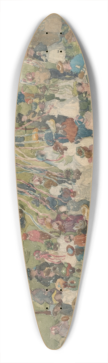 Maurice Prendergast - May Day, Central Park 39.3 inch art pintail longboard deck