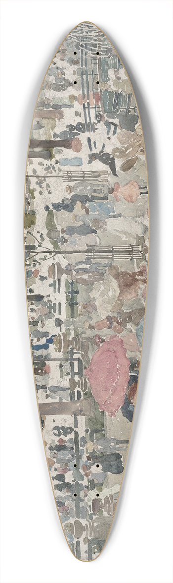 Maurice Prendergast - The Mall, Central Park 39.3 inch art pintail longboard deck