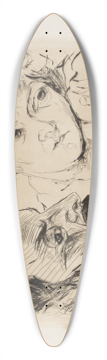 Max Beckmann - Battenbergs 39.3 inch art pintail longboard deck