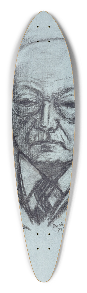 Max Beckmann - Bildnis Georg Swarzenski 39.3 inch art pintail longboard deck