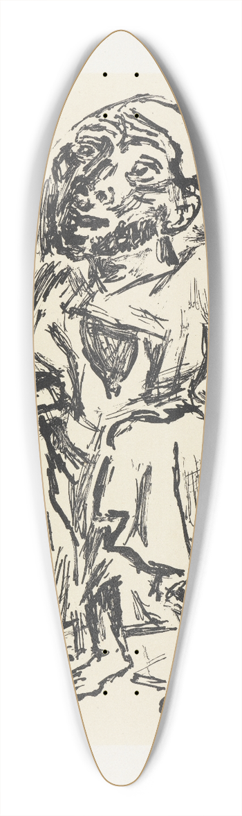 Max Beckmann - Der Bettler 39.3 inch art pintail longboard deck