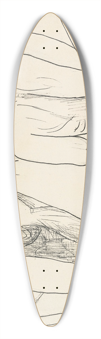 Max Beckmann - Eiermenschen (Ostern) 39.3 inch art pintail longboard deck