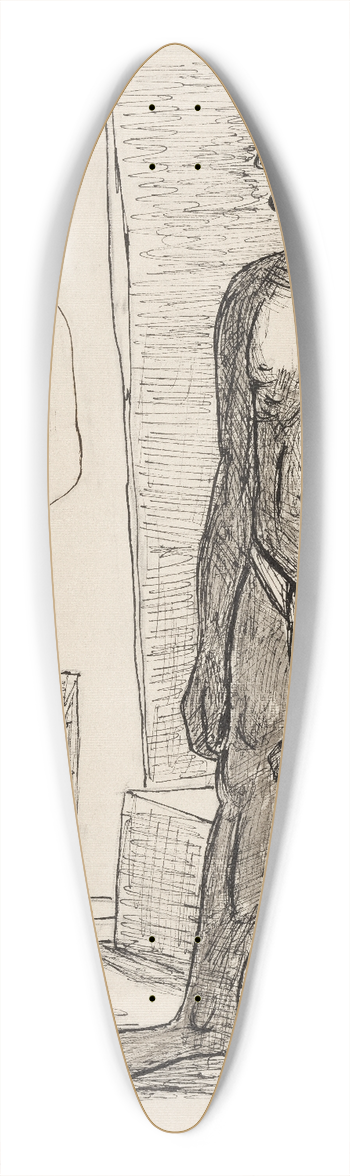 Max Beckmann - Modelle 39.3 inch art pintail longboard deck