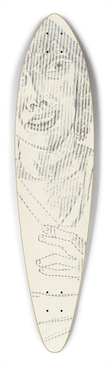 Max Beckmann - Sarika II 39.3 inch art pintail longboard deck