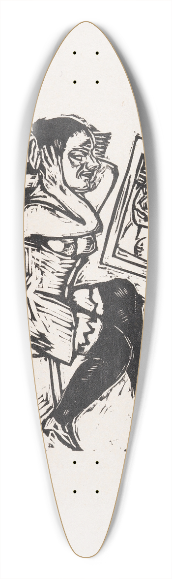 Max Beckmann - Toilette (Vorm Spiegel) 39.3 inch art pintail longboard deck