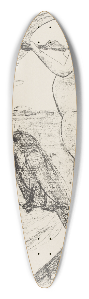 Max Beckmann - Weather-Vane 39.3 inch art pintail longboard deck