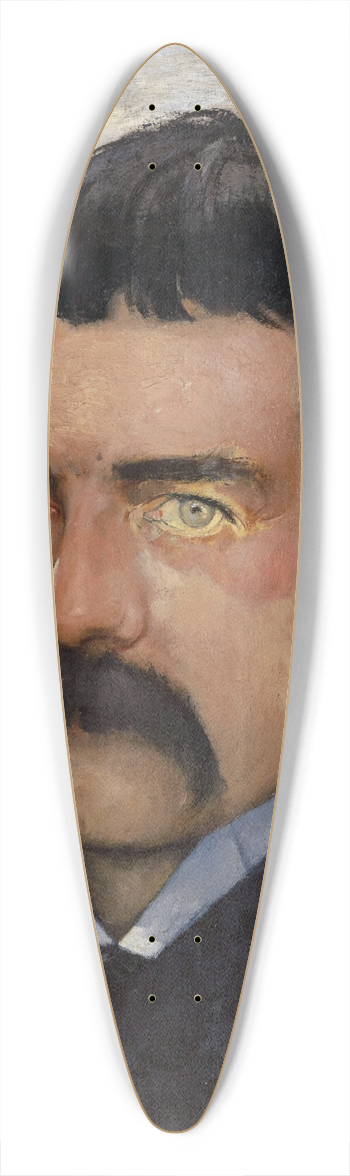 Max Buri - Self-Portrait 39.3 inch art pintail longboard deck