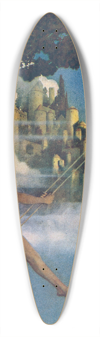 Maxfield Parrish - The Dinkey-Bird 39.3 inch art pintail longboard deck