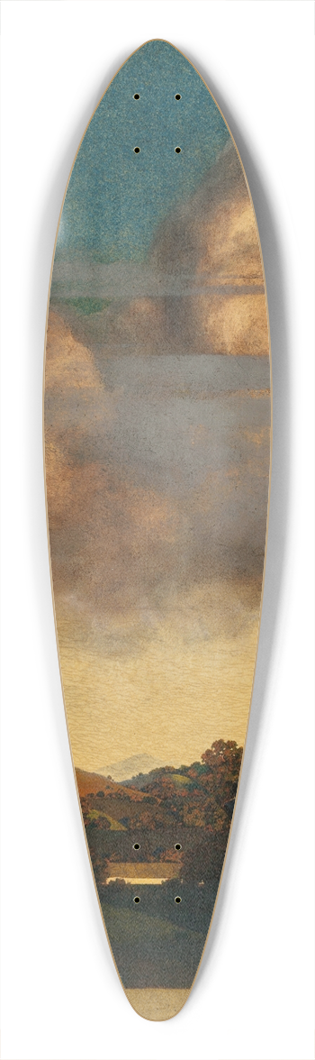 Maxfield Parrish - The Little Peach 39.3 inch art pintail longboard deck
