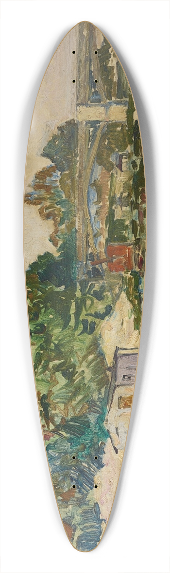Maxime Maufra - Bords de Marne 39.3 inch art pintail longboard deck