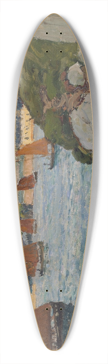 Maxime Maufra - Douarnenez in Sunshine 39.3 inch art pintail longboard deck