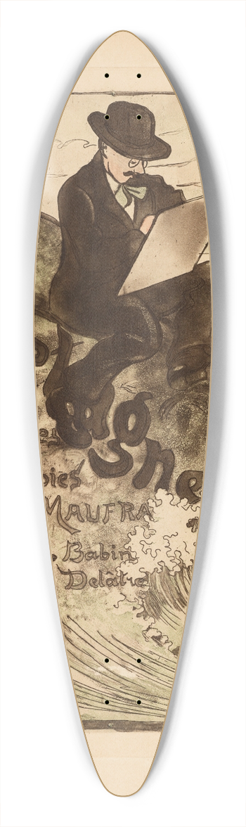 Maxime Maufra - En Bretagne 39.3 inch art pintail longboard deck