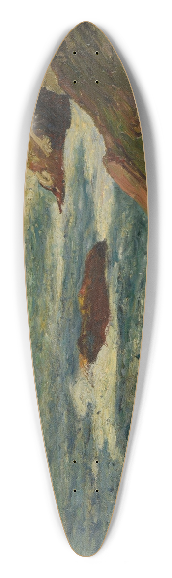 Maxime Maufra - La Pointe du Raz. Les Courants 39.3 inch art pintail longboard deck
