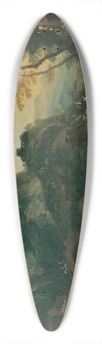 Maximilian Joseph Schinnagl - Ideale Berglandschaft mit Brcke 39.3 inch art pintail longboard deck