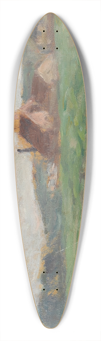 Maximilien Luce - Bords de la Bresle 39.3 inch art pintail longboard deck