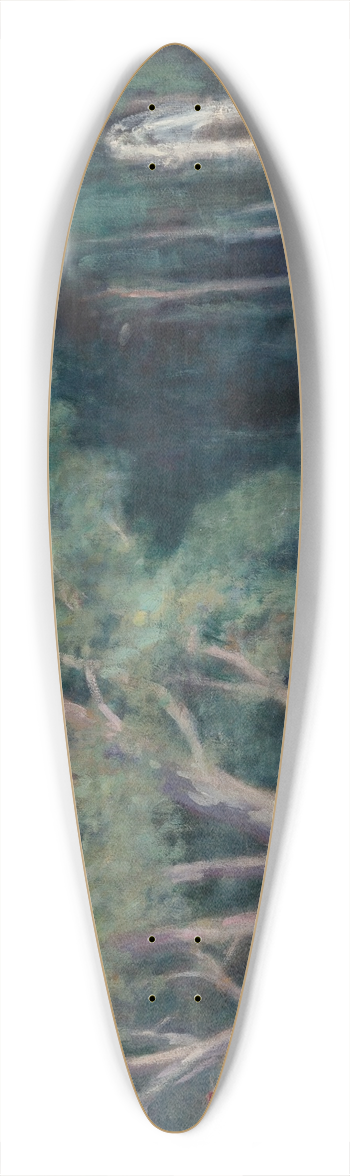 Maximilien Luce - Les baigneurs au jet deau 39.3 inch art pintail longboard deck