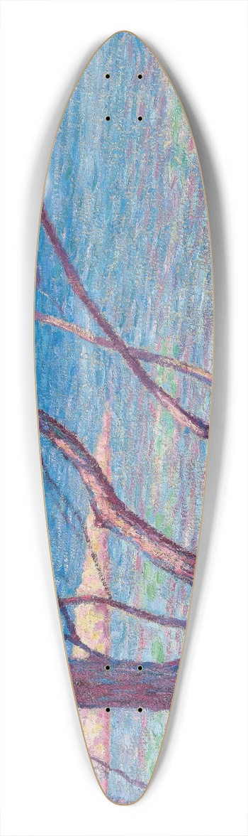Maximilien Luce - Paysage 39.3 inch art pintail longboard deck