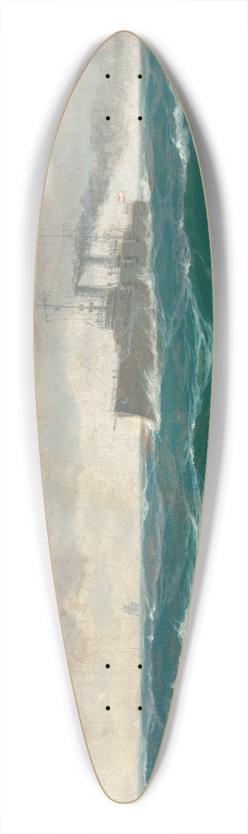 Max Jensen - A Seascape with Cruiser 39.3 inch art pintail longboard deck