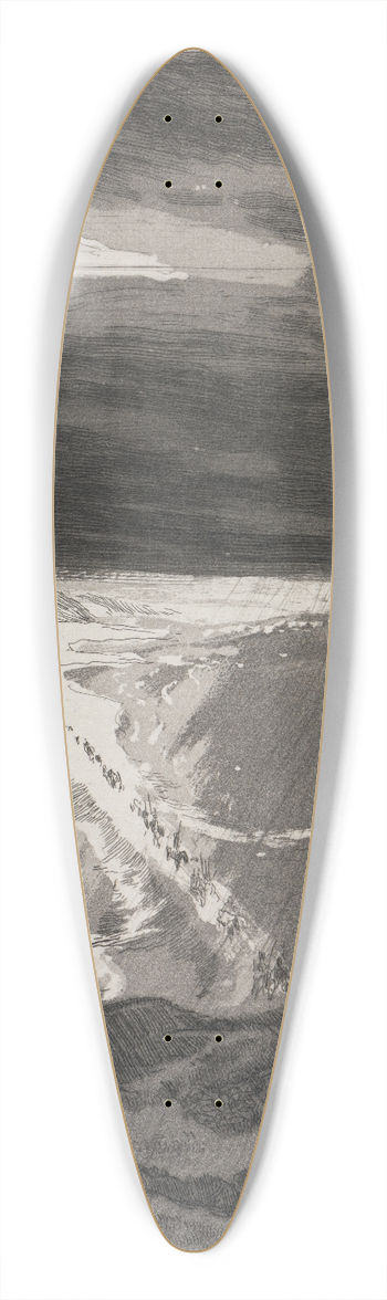 Max Klinger - Durch Smpfe (Zelt, Opus XIV, 1. Teil, Nr. 18) 39.3 inch art pintail longboard deck