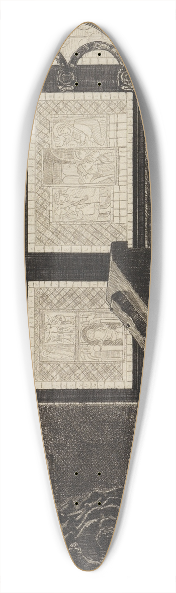 Max Klinger - Gothisches Zimmer im Kunstgewerbe-Museum 39.3 inch art pintail longboard deck