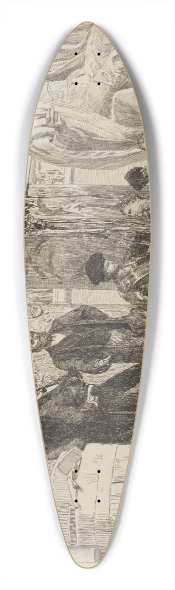 Max Klinger - Portal des neuen Kunstgewerbe-Museums 39.3 inch art pintail longboard deck