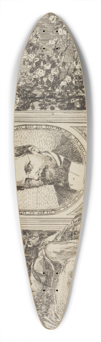 Max Klinger - Professor Gropius 39.3 inch art pintail longboard deck