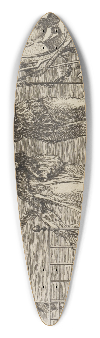 Max Klinger - Professor Gropius 39.3 inch art pintail longboard deck