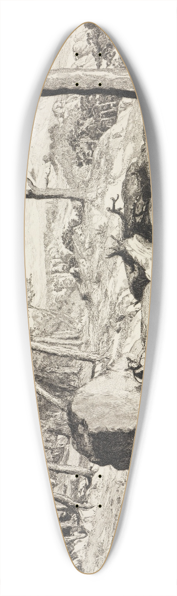 Max Klinger - Simplicius in der Wald-Einde (Intermezzi, Opus IV, Blatt 10) 39.3 inch art pintail longboard deck