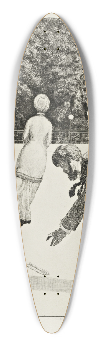 Max Klinger - The Action 39.3 inch art pintail longboard deck