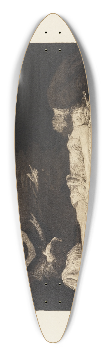 Max Klinger - Tod (Eine Liebe, Opus X, Blatt 10) 39.3 inch art pintail longboard deck