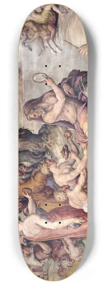 Giorgio Vasari - The first fruits from earth offered to Saturn 8.25 inch art skate deck