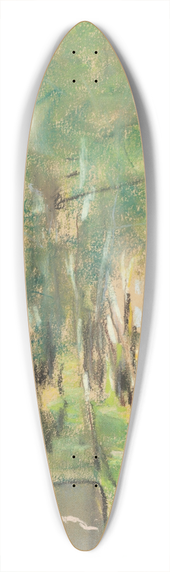 Max Liebermann - Birkenallee im Wannseegarten 39.3 inch art pintail longboard deck