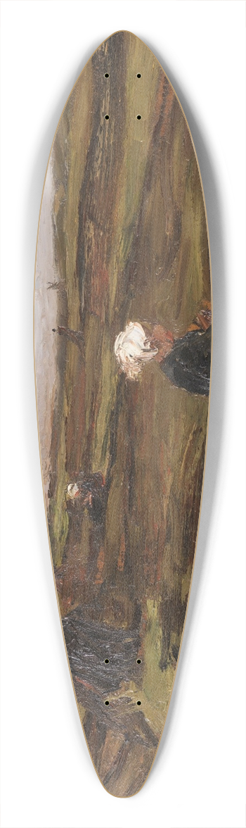 Max Liebermann - Die Netzflickerinnen 39.3 inch art pintail longboard deck