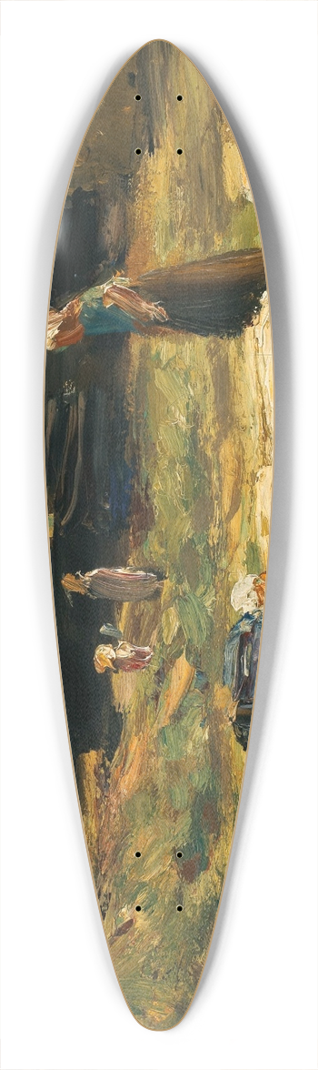 Max Liebermann - Dorfwinkel mit Bleiche (village corner with bleach) 39.3 inch art pintail longboard deck
