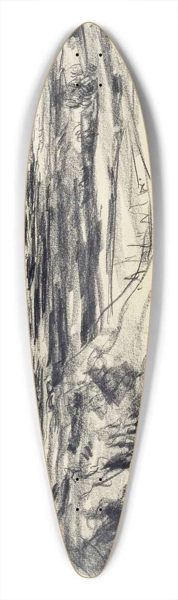 Max Liebermann - Landscape 39.3 inch art pintail longboard deck