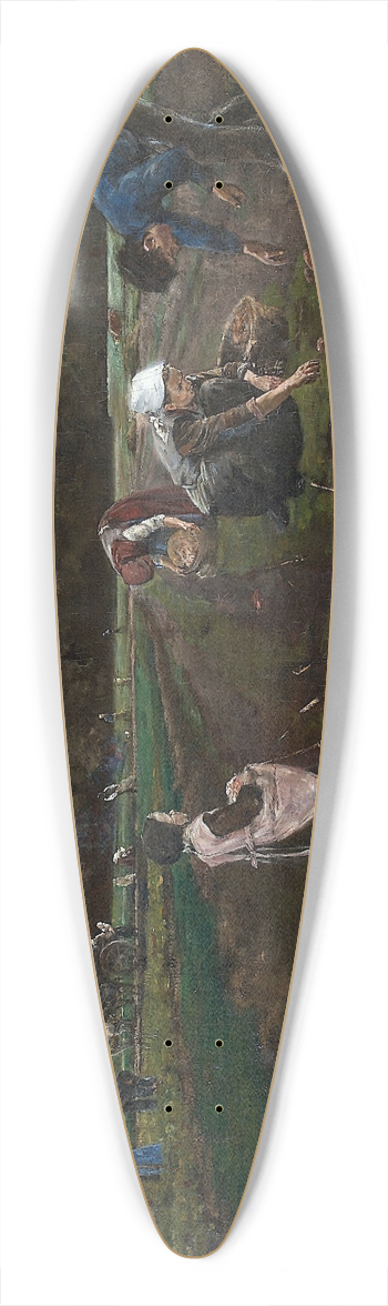 Max Liebermann - Potato Harvest 39.3 inch art pintail longboard deck