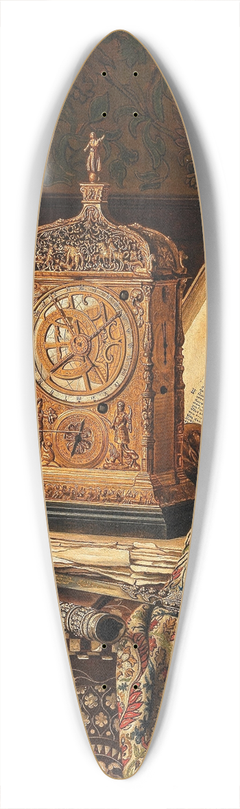 Max Schdl - Still Life with Antiques 39.3 inch art pintail longboard deck