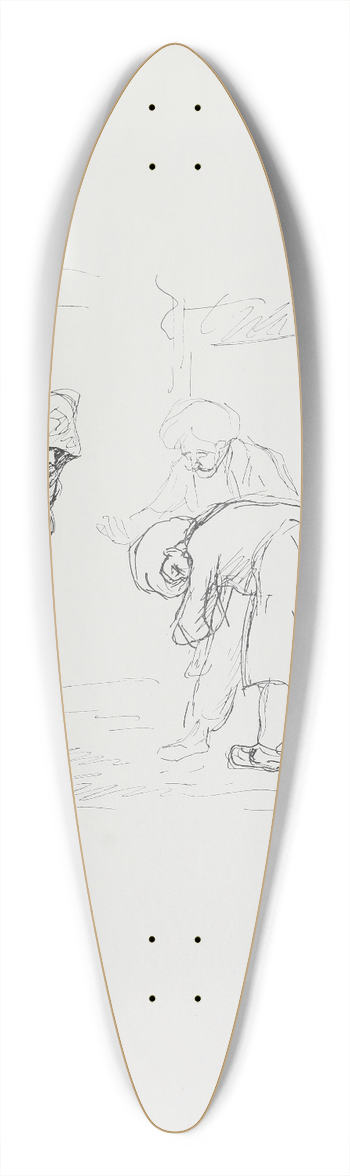 Max Slevogt - Ali Baba und die vierzig Rauber Pl.13 39.3 inch art pintail longboard deck