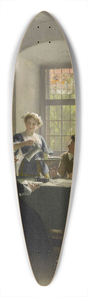 Max Volkhart - A Toast 39.3 inch art pintail longboard deck
