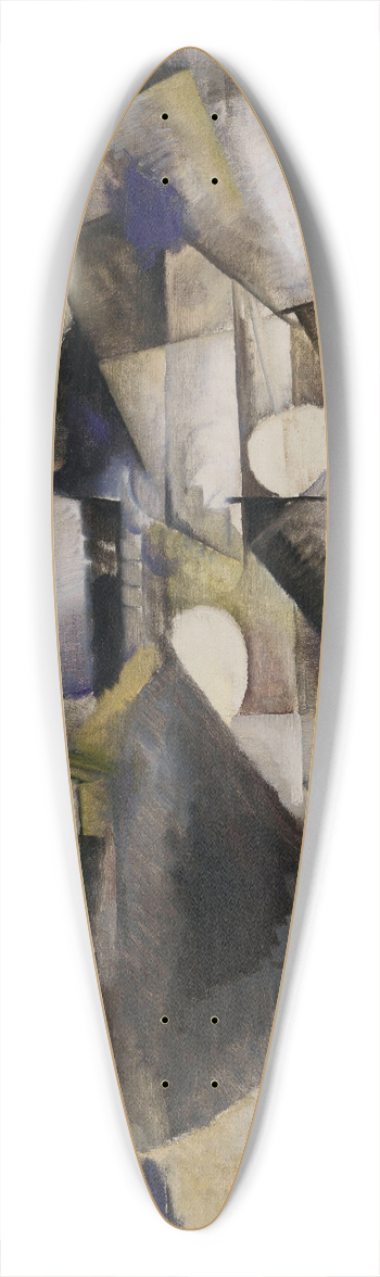 Max Weber - Interior with Music 39.3 inch art pintail longboard deck