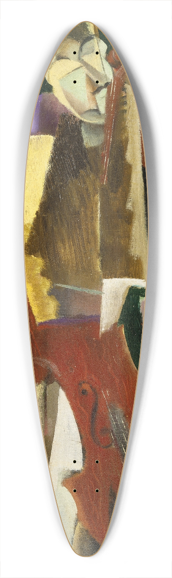 Max Weber - The Cellist 39.3 inch art pintail longboard deck