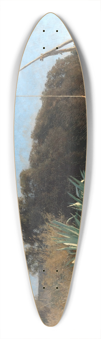 Max Wilhelm Roman - Bei Bordighera an der Riviera 39.3 inch art pintail longboard deck