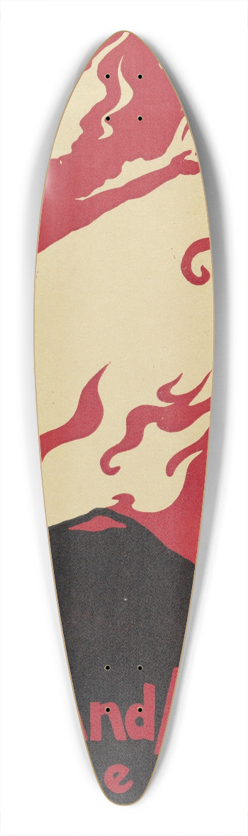 Maynard Dixon - Overland Monthly , June 39.3 inch art pintail longboard deck