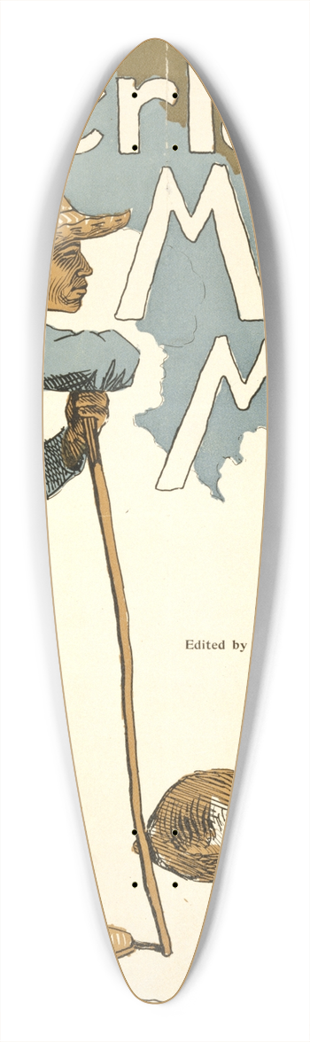 Maynard Dixon - Overland Monthly. May, 1895 39.3 inch art pintail longboard deck